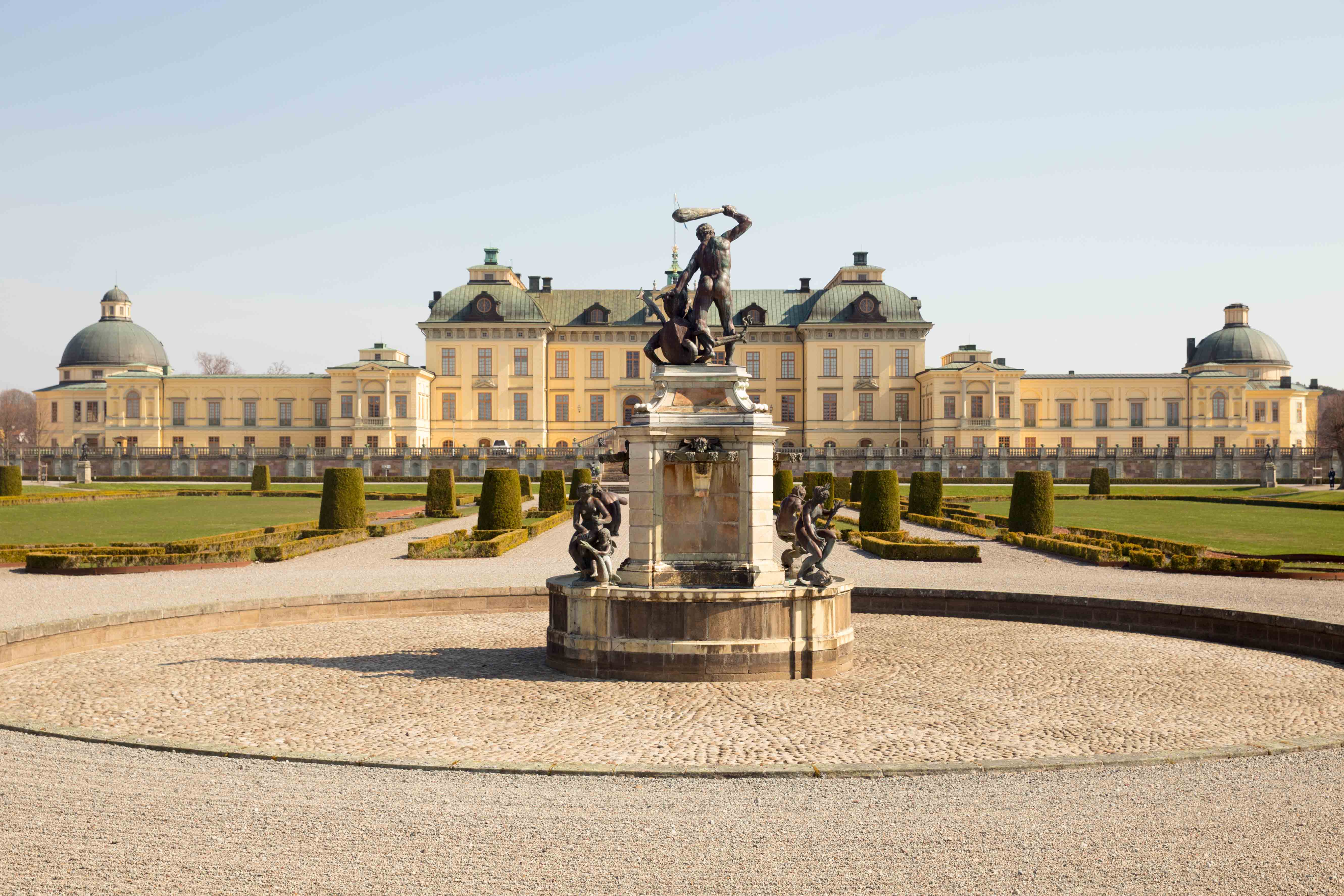 Jardin Chateau Drottningholm Domaine Royal Lovon Lac Malar Citytrip Stockholm Suede