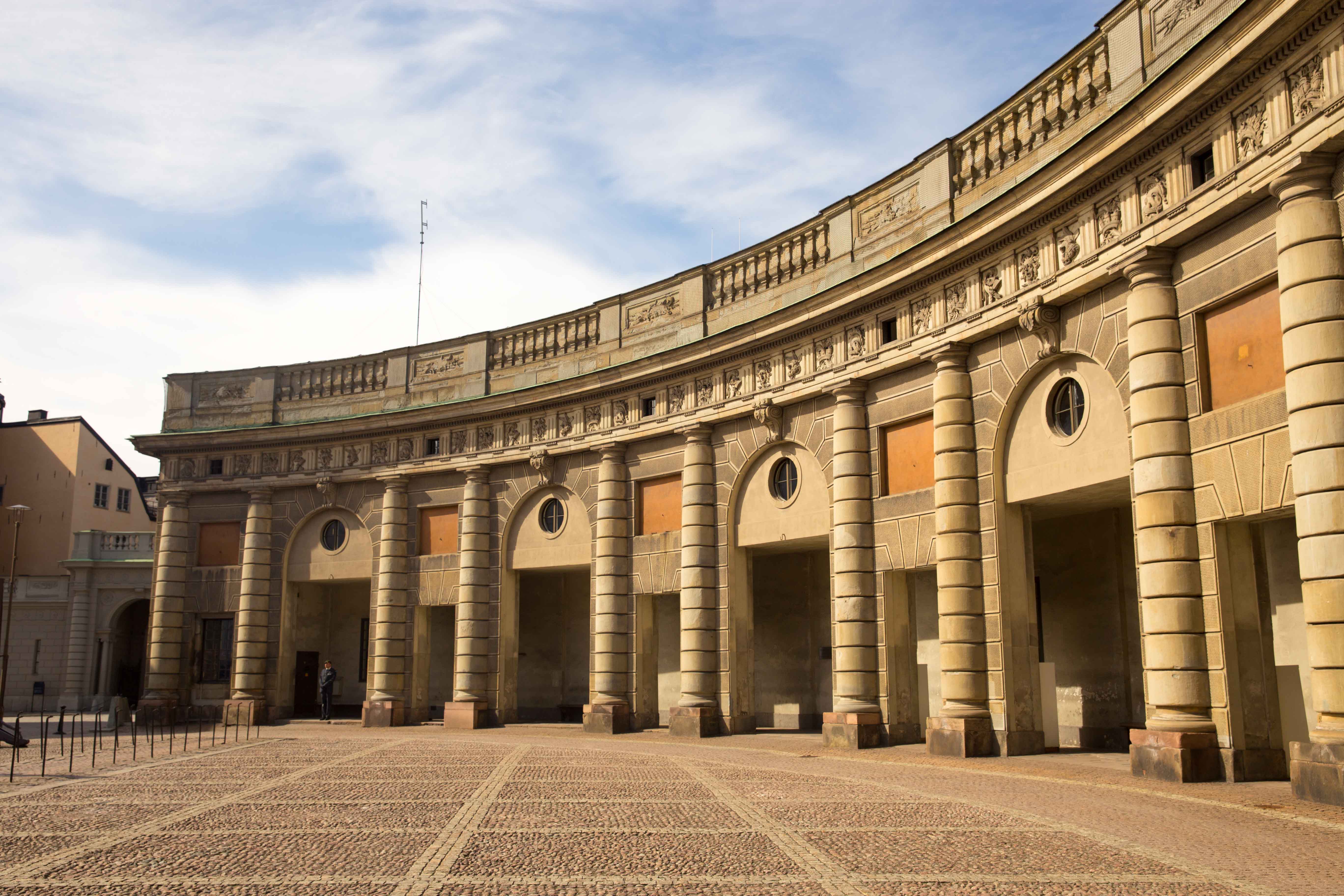 Palais royal kungliga slottet releve garde gamla stan stockholm