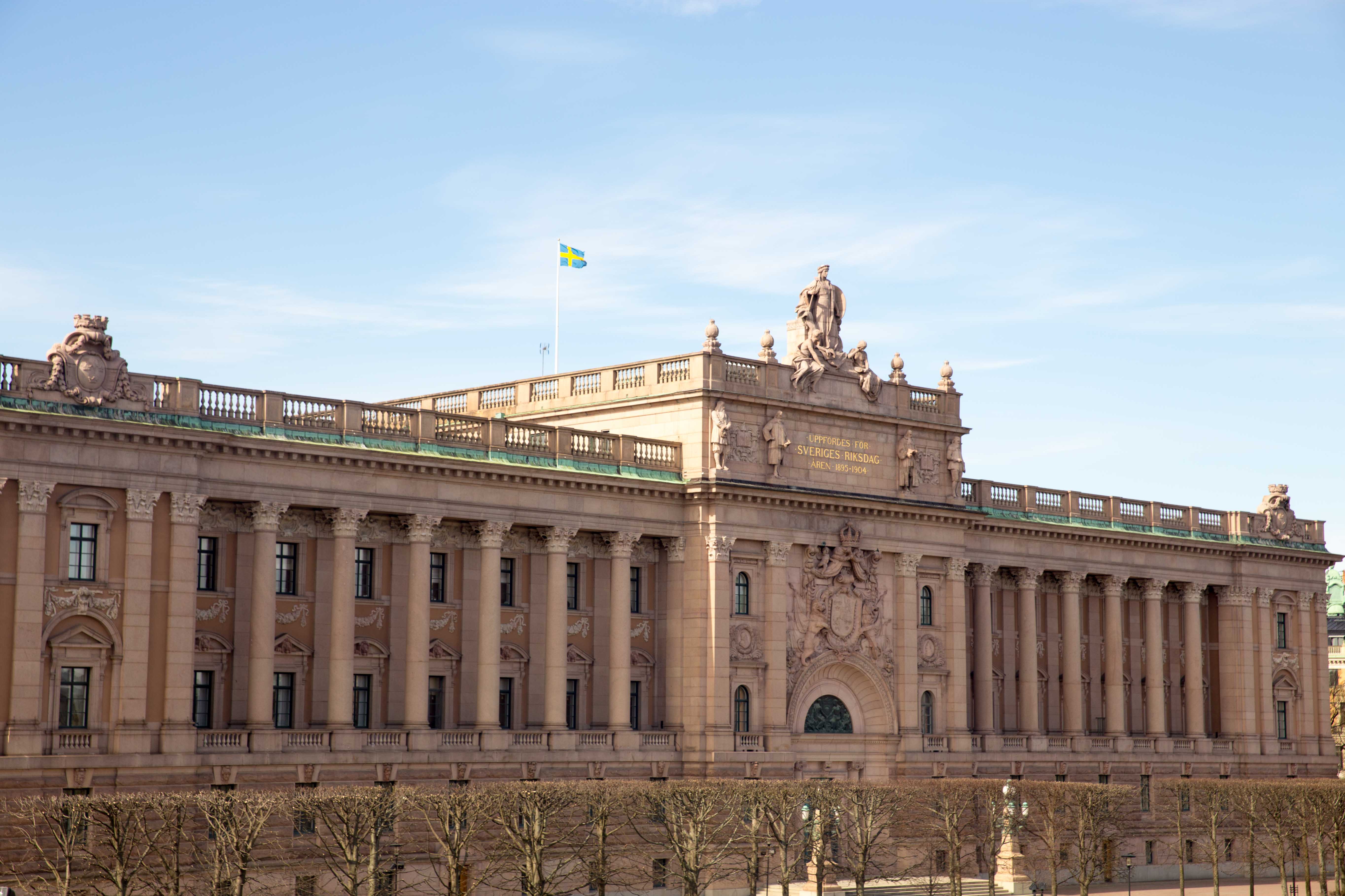 Parlement suedois riksdagshuset palais diete royale suede helgeandsholmen