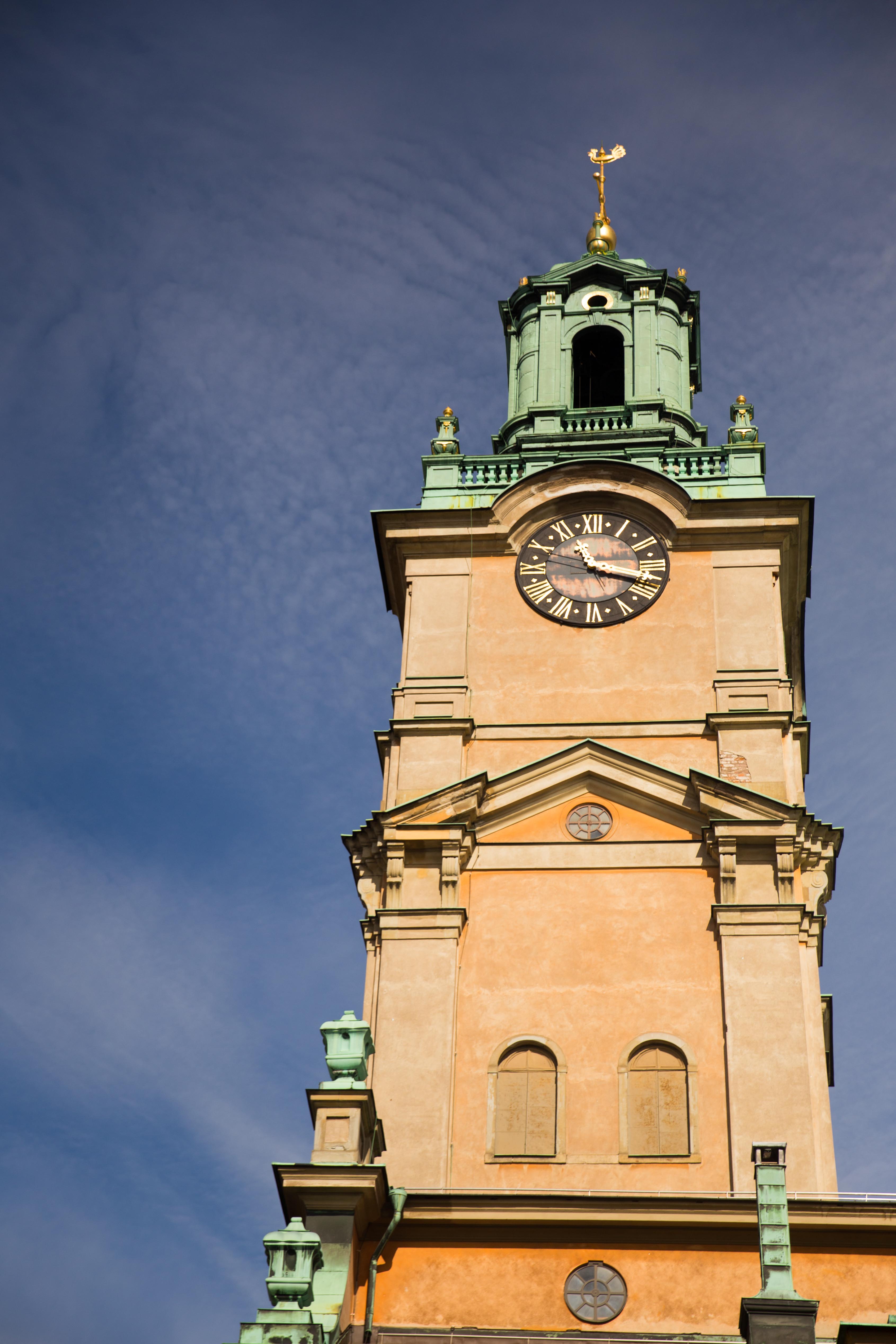 Clocher eglise saint nicolas storkyrkan cathedrale stockholm gamla stan